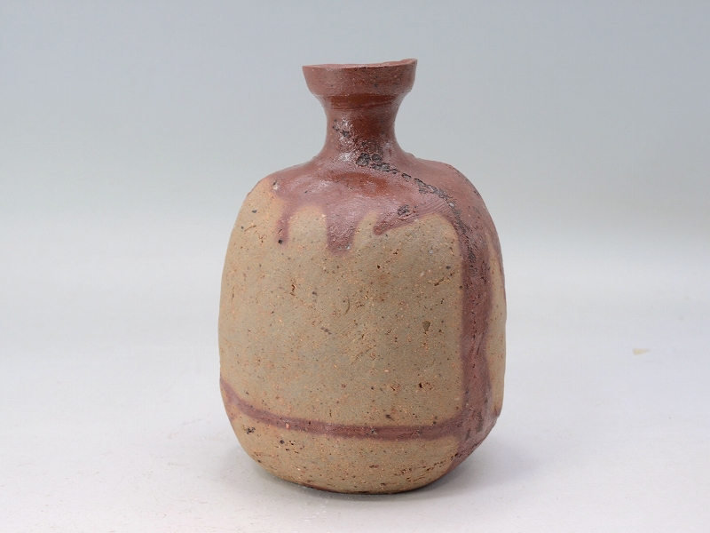 26001]緋襷徳利（多久守）｜備前焼わかくさ